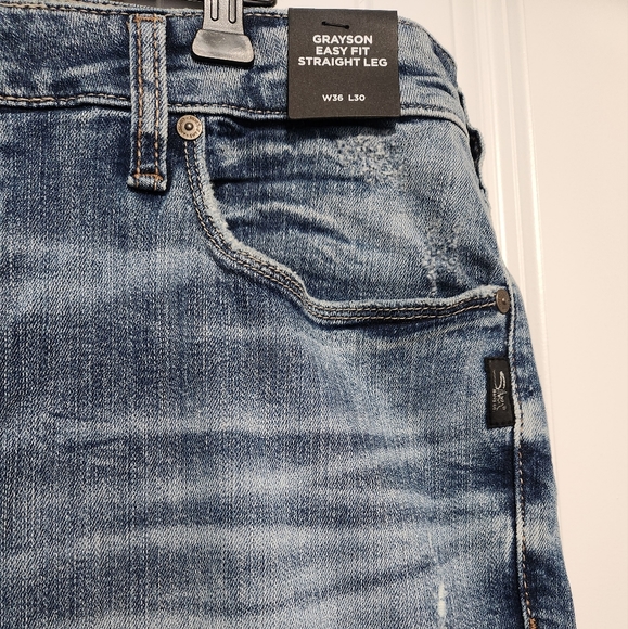 NWT Silver Jeans Grayson Easy Fit Straight Leg Jeans (sz 36/30) - Picture 3 of 7